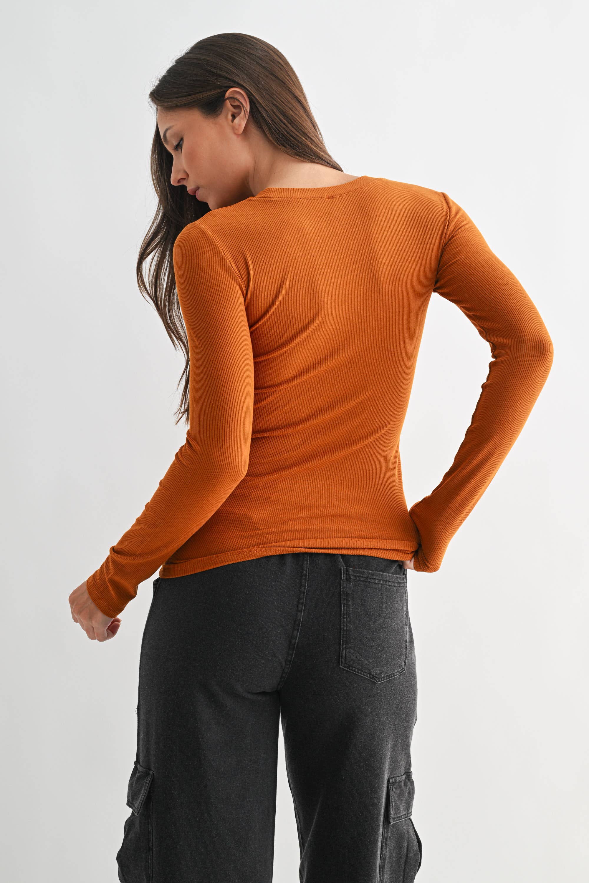 Four Way Stretch Versatile Pullover Top-Long Sleeve Tops-Krush Kandy, Women's Online Fashion Boutique Located in Phoenix, Arizona (Scottsdale Area)