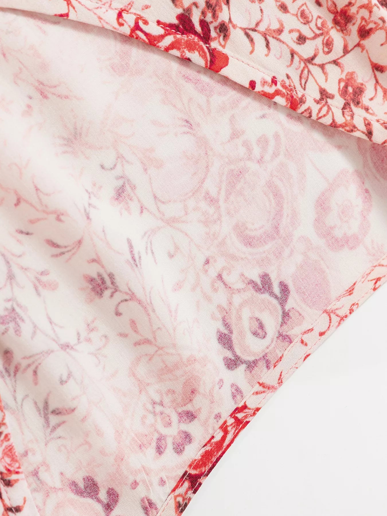 loral Print Tassel Tie Long Sleeve Flowy Mini Dress-Dresses-Krush Kandy, Women's Online Fashion Boutique Located in Phoenix, Arizona (Scottsdale Area)