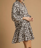 Umgee Leopard Print Tiered Mini Dress-Dresses-Krush Kandy, Women's Online Fashion Boutique Located in Phoenix, Arizona (Scottsdale Area)
