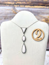 Pink Larimar Drop Necklace-Necklaces-Krush Kandy, Women's Online Fashion Boutique Located in Phoenix, Arizona (Scottsdale Area)