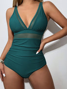 V-Neck One-Piece Swimwear | S-2X-Krush Kandy, Women's Online Fashion Boutique Located in Phoenix, Arizona (Scottsdale Area)