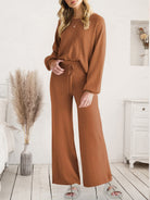 Long Sleeve Lounge Top and Drawstring Pants Set-Krush Kandy, Women's Online Fashion Boutique Located in Phoenix, Arizona (Scottsdale Area)