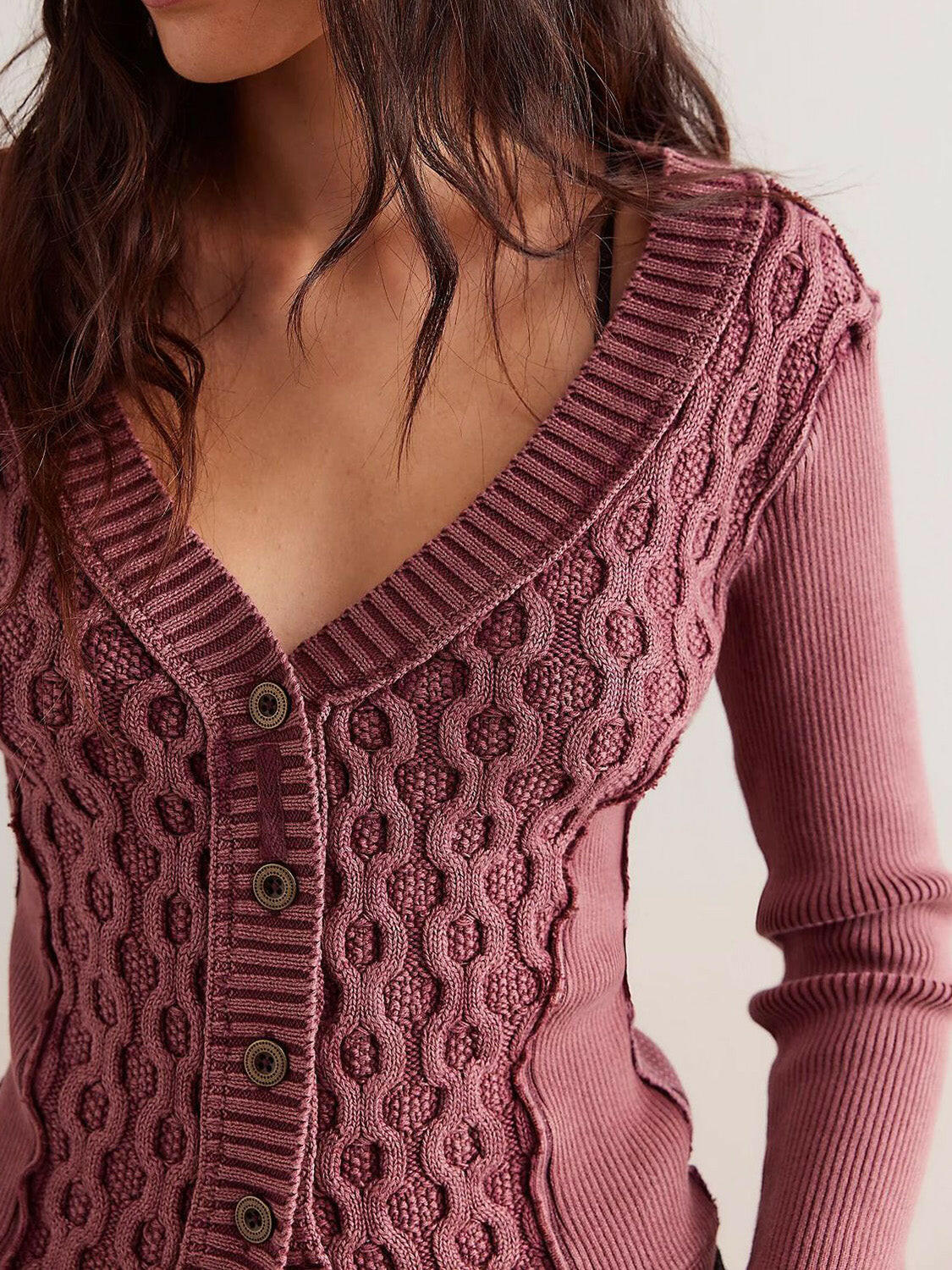 V-Neck Button Up Cropped Cardigan-Krush Kandy, Women's Online Fashion Boutique Located in Phoenix, Arizona (Scottsdale Area)