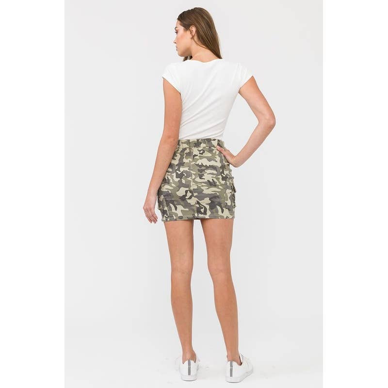 Mid Rise Cargo Mini Skirt-Skirts-Krush Kandy, Women's Online Fashion Boutique Located in Phoenix, Arizona (Scottsdale Area)