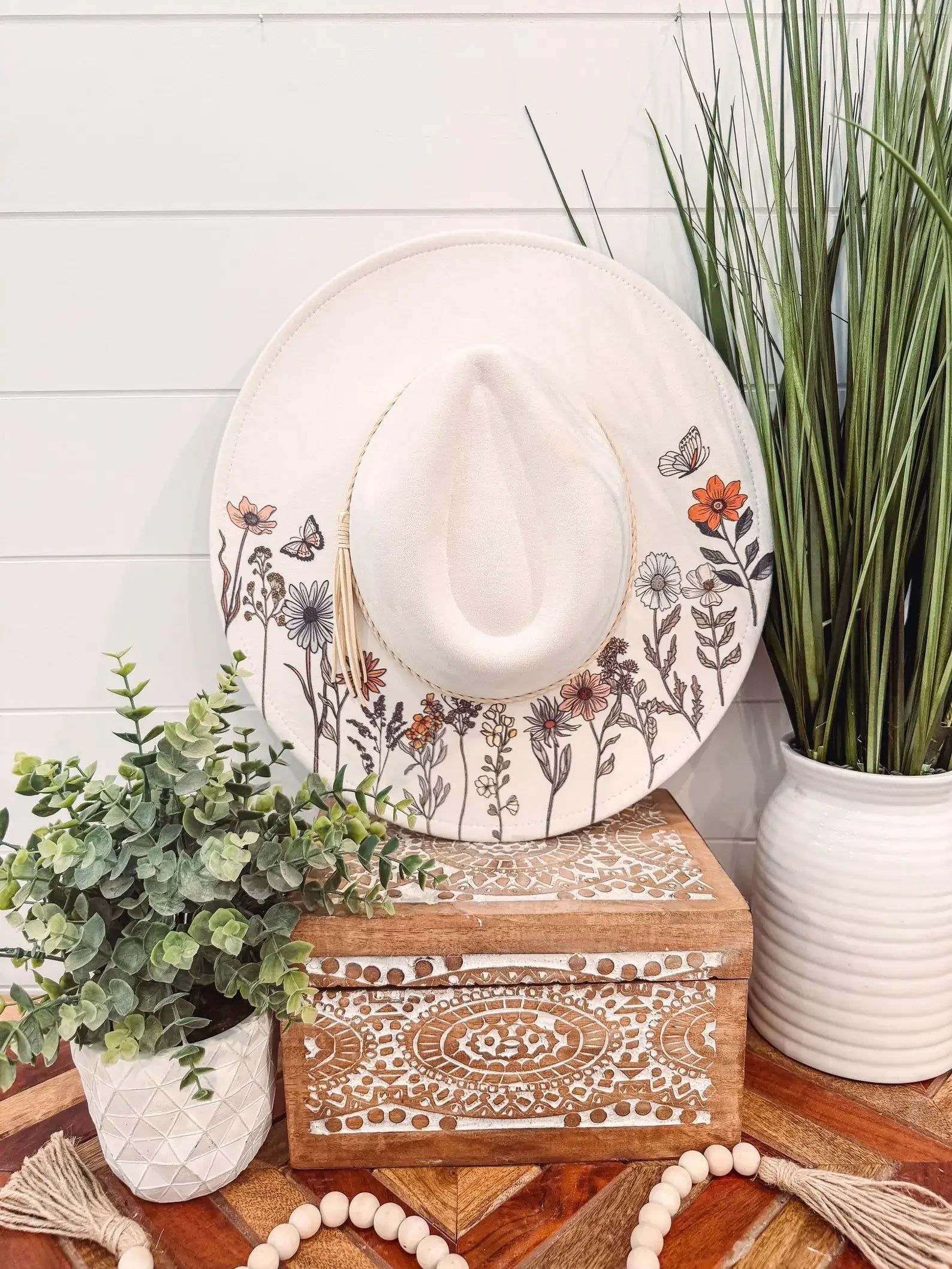 Floral Print Hat-Hats-Krush Kandy, Women's Online Fashion Boutique Located in Phoenix, Arizona (Scottsdale Area)