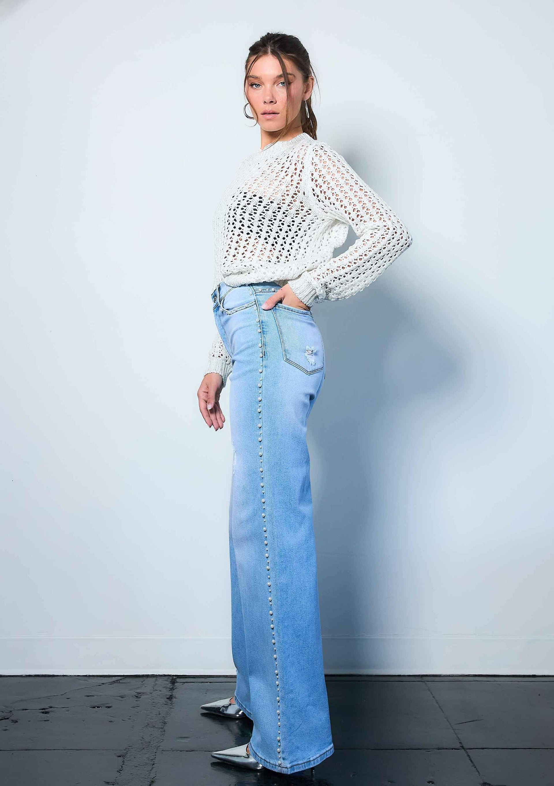 Pearl High-Rise Wide Leg Jeans-Jeans-Krush Kandy, Women's Online Fashion Boutique Located in Phoenix, Arizona (Scottsdale Area)