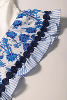 Round Neck Printed Ruffled Cap Sleeve Blouse-Tops-Krush Kandy, Women's Online Fashion Boutique Located in Phoenix, Arizona (Scottsdale Area)