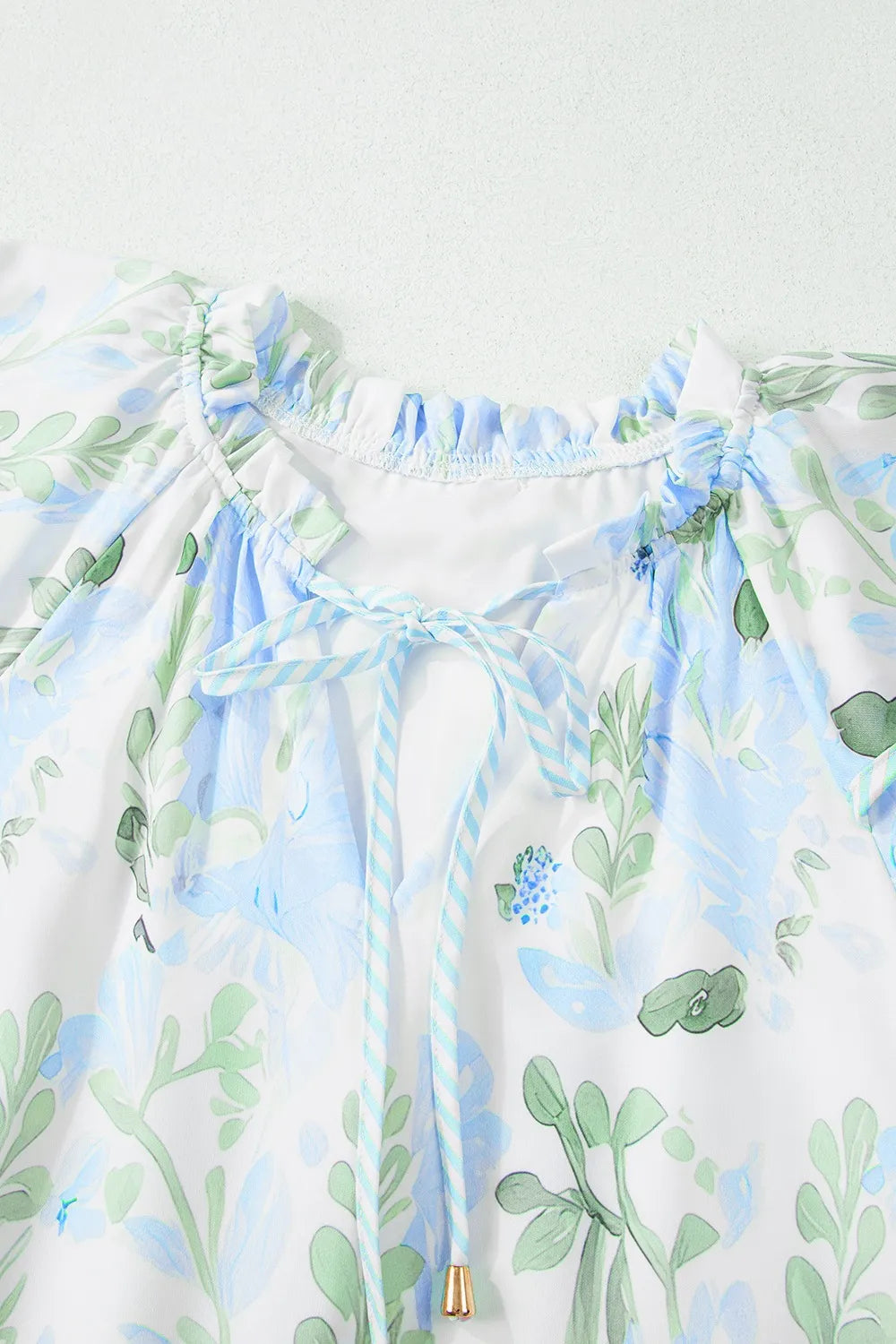 Floral Contrast Edge Layered Short Sleeve Mini Dress-dresses-Krush Kandy, Women's Online Fashion Boutique Located in Phoenix, Arizona (Scottsdale Area)