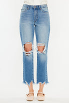 Kancan Distressed Frayed Hem Cropped Jeans-Krush Kandy, Women's Online Fashion Boutique Located in Phoenix, Arizona (Scottsdale Area)