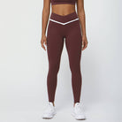 Women Color Block Cross Waist Yoga Leggings-Leggings-Krush Kandy, Women's Online Fashion Boutique Located in Phoenix, Arizona (Scottsdale Area)