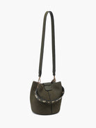 Farrah Suede Bucket Bag w/ Top Handle & Inner Bag-handbag-Krush Kandy, Women's Online Fashion Boutique Located in Phoenix, Arizona (Scottsdale Area)
