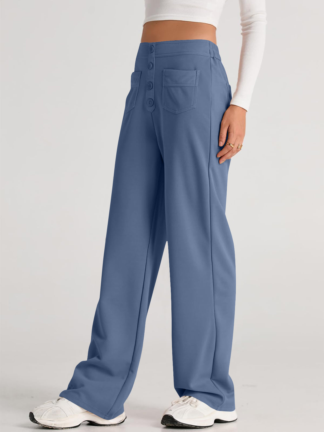 High Waist Wide Leg Pants-Pants-Krush Kandy, Women's Online Fashion Boutique Located in Phoenix, Arizona (Scottsdale Area)