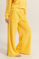 High Rise Wide Leg Drawstring Pants-Bottoms-Krush Kandy, Women's Online Fashion Boutique Located in Phoenix, Arizona (Scottsdale Area)