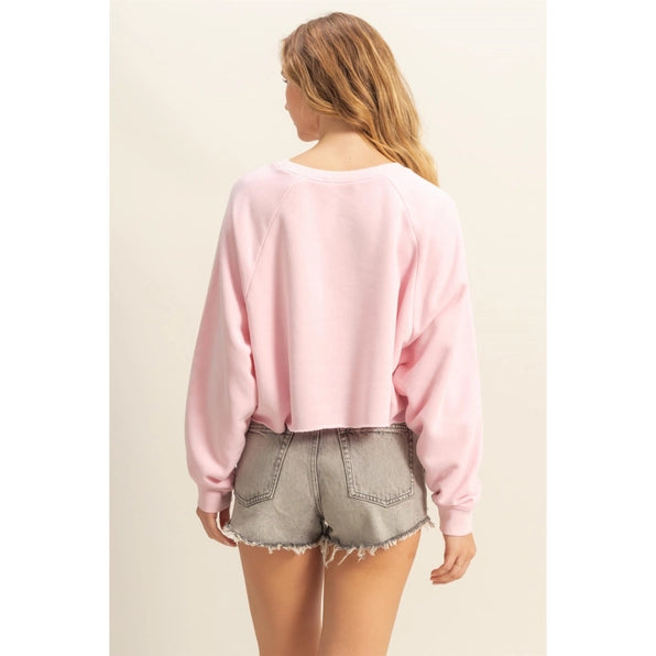 Chill Mode Cropped Sweatshirt-Sweatshirt-Krush Kandy, Women's Online Fashion Boutique Located in Phoenix, Arizona (Scottsdale Area)