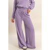 Burnout French Terry Wide-Leg Pants