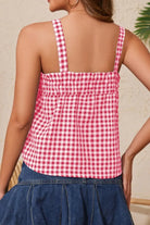 Tied Front Textured Square Neck Cami-Krush Kandy, Women's Online Fashion Boutique Located in Phoenix, Arizona (Scottsdale Area)