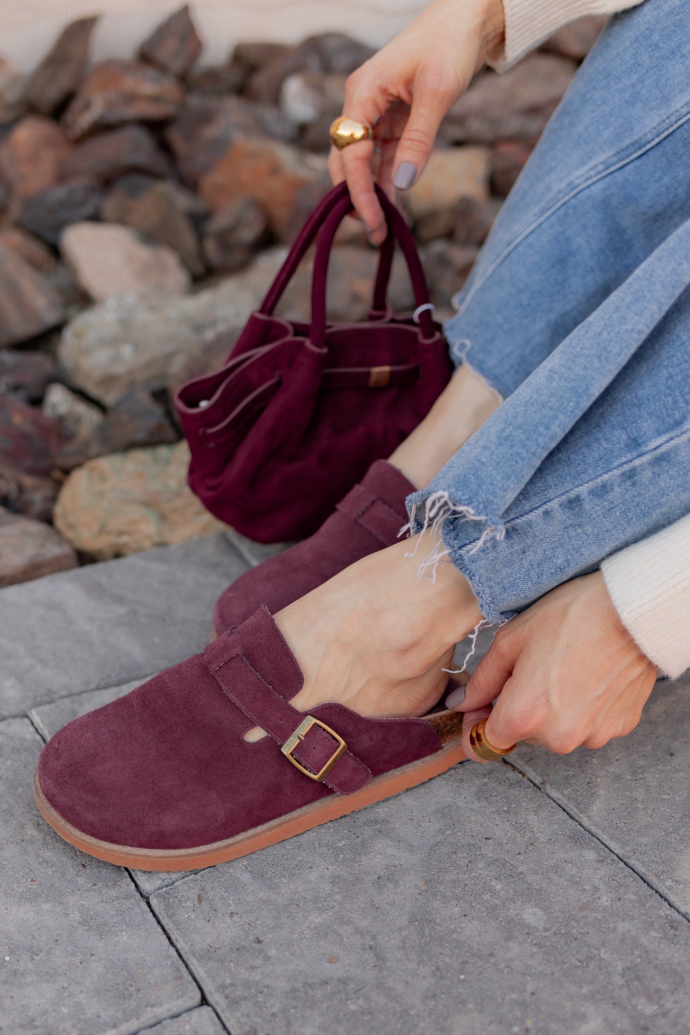 Capri - Suede Clog-Shoes-Krush Kandy, Women's Online Fashion Boutique Located in Phoenix, Arizona (Scottsdale Area)