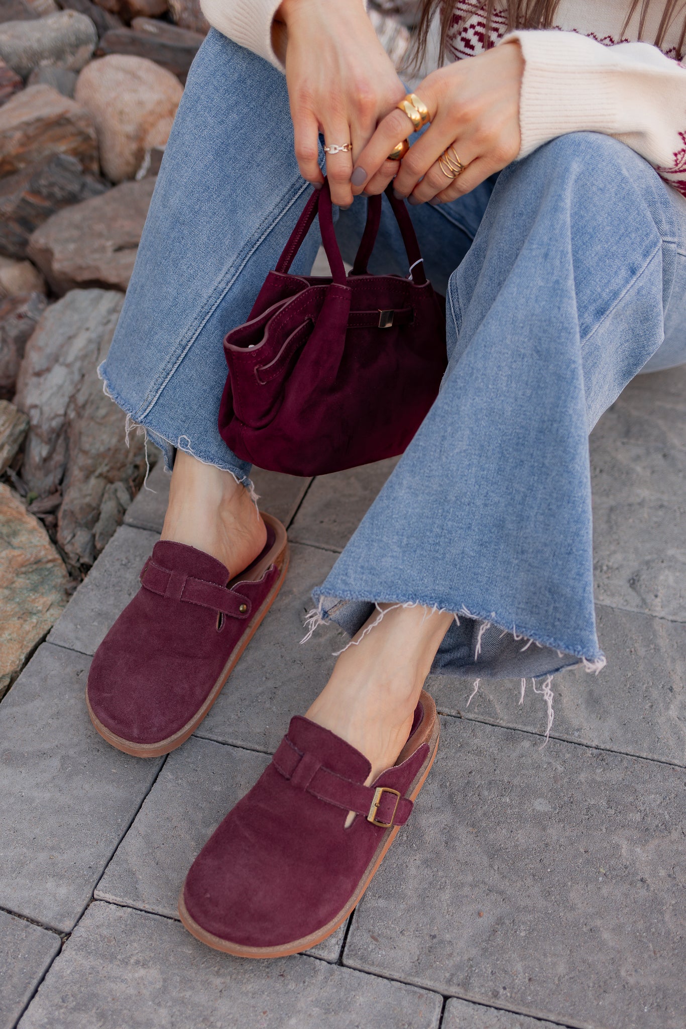 Capri - Suede Clog-Shoes-Krush Kandy, Women's Online Fashion Boutique Located in Phoenix, Arizona (Scottsdale Area)