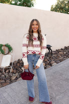Vintage Vibes Faire Isle Snowflake Holiday Sweater-Sweaters-Krush Kandy, Women's Online Fashion Boutique Located in Phoenix, Arizona (Scottsdale Area)