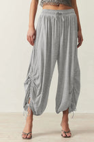 Drawstring Ruched Pants-Krush Kandy, Women's Online Fashion Boutique Located in Phoenix, Arizona (Scottsdale Area)