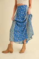 Floral Patchwork Maxi Skirt-Skirts-Krush Kandy, Women's Online Fashion Boutique Located in Phoenix, Arizona (Scottsdale Area)