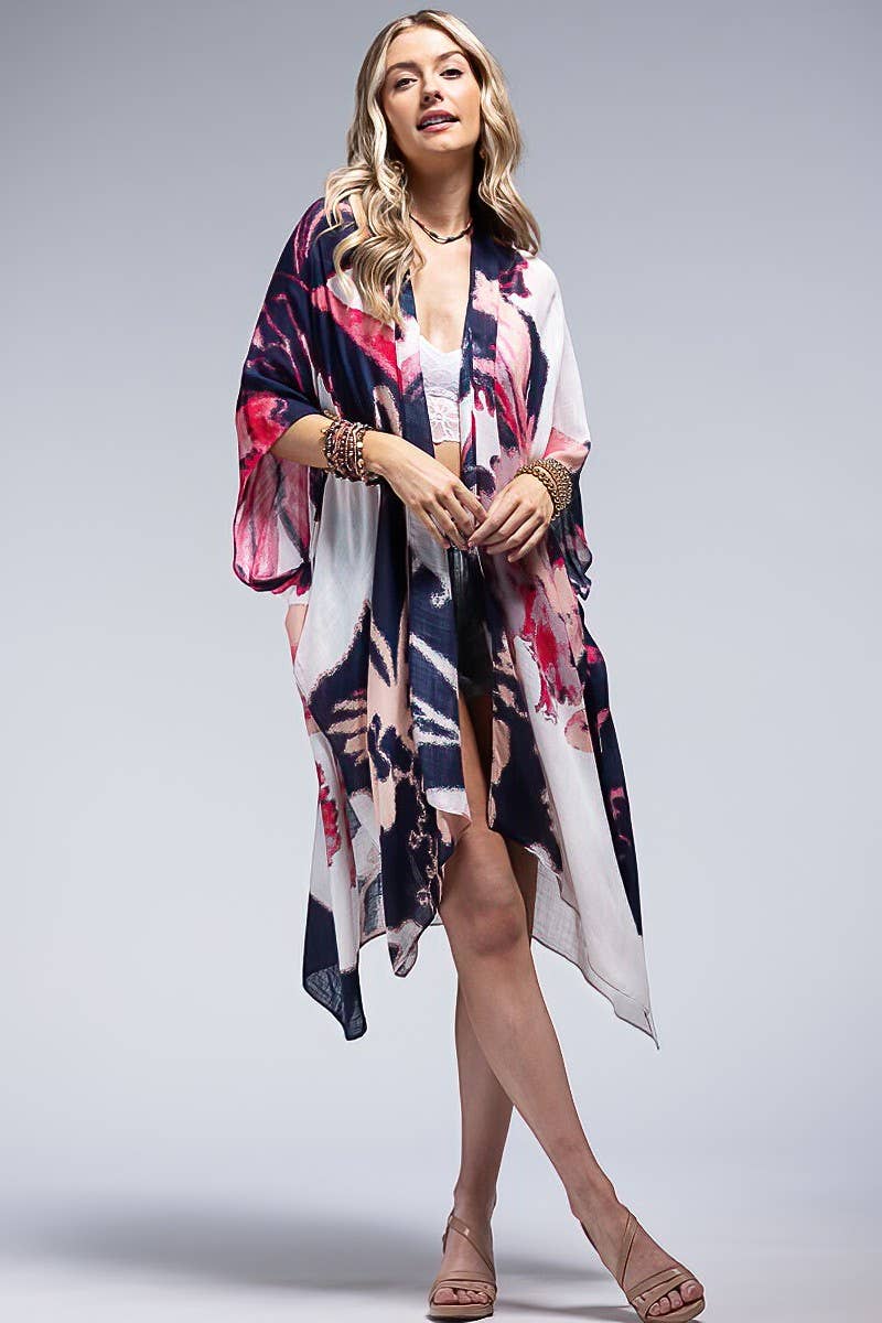 Lightweight Watercolor Kimono-Kimono-Krush Kandy, Women's Online Fashion Boutique Located in Phoenix, Arizona (Scottsdale Area)