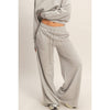 Burnout French Terry Wide-Leg Pants