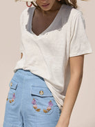 Essential V-Neck Basic Tee-Krush Kandy, Women's Online Fashion Boutique Located in Phoenix, Arizona (Scottsdale Area)