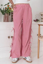 Side Tied Pants with Pockets-pants-Krush Kandy, Women's Online Fashion Boutique Located in Phoenix, Arizona (Scottsdale Area)