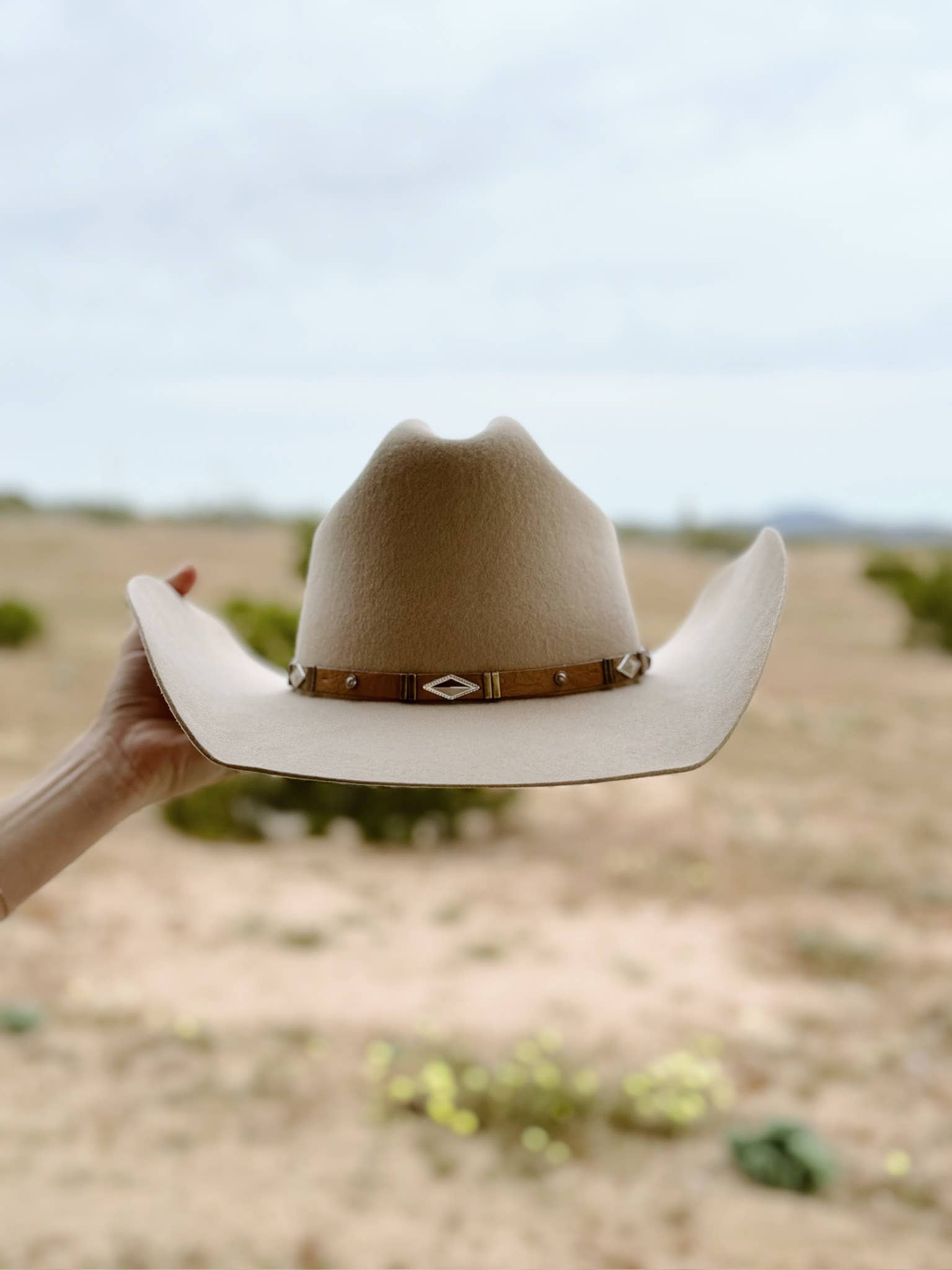 The Katie Lou Cowboy Hat - Made to Order-Hats-Krush Kandy, Women's Online Fashion Boutique Located in Phoenix, Arizona (Scottsdale Area)