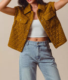 SO ME Triangle Quilting Stitch Button Up Knit Vest-Vests-Krush Kandy, Women's Online Fashion Boutique Located in Phoenix, Arizona (Scottsdale Area)