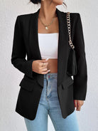 After Hours Long Sleeve Blazer-Blazers-Krush Kandy, Women's Online Fashion Boutique Located in Phoenix, Arizona (Scottsdale Area)