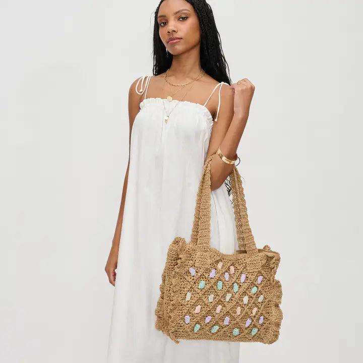 Calliope Straw Beach Summer Tote-Krush Kandy, Women's Online Fashion Boutique Located in Phoenix, Arizona (Scottsdale Area)