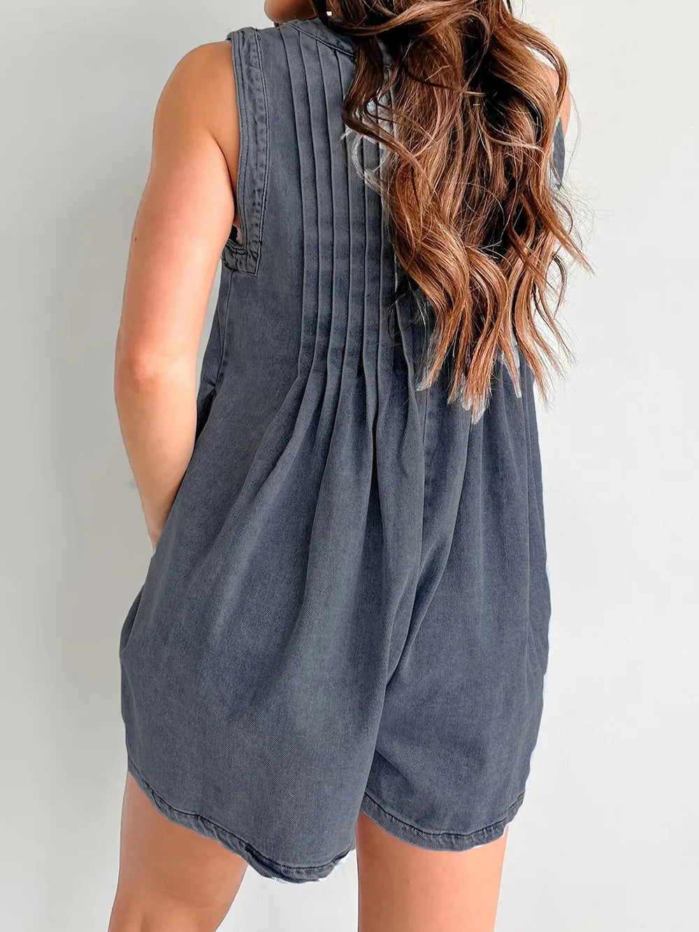 Tied Romper with Pockets-Jumpsuits & Rompers-Krush Kandy, Women's Online Fashion Boutique Located in Phoenix, Arizona (Scottsdale Area)