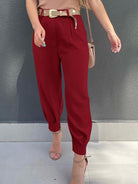 High Waist Cropped Pants-Krush Kandy, Women's Online Fashion Boutique Located in Phoenix, Arizona (Scottsdale Area)