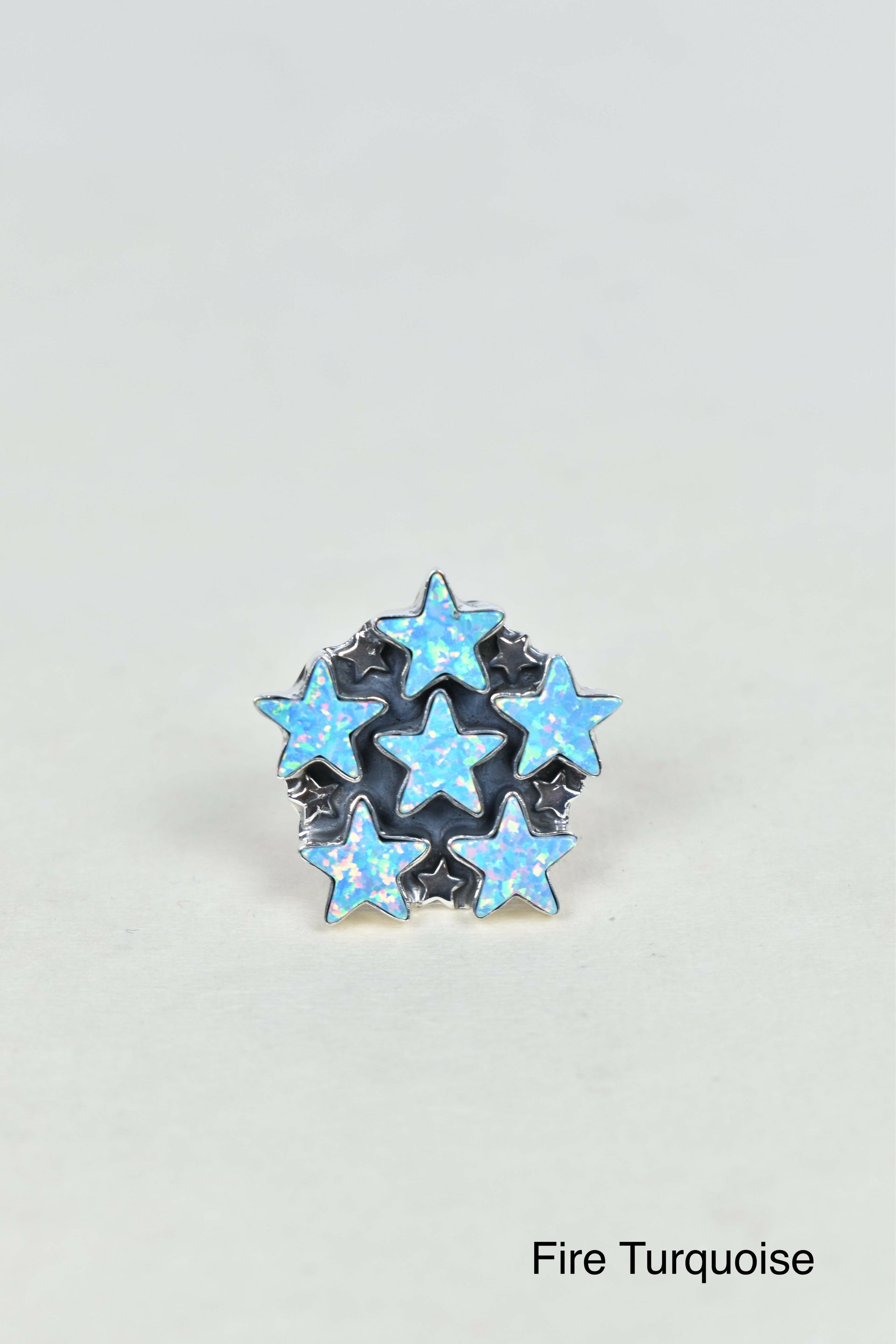 5 Star General Sterling Silver Ring-Cluster Rings-Krush Kandy, Women's Online Fashion Boutique Located in Phoenix, Arizona (Scottsdale Area)