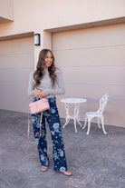 Dreamy Floral Wide Leg Denim Pants-Denim-Krush Kandy, Women's Online Fashion Boutique Located in Phoenix, Arizona (Scottsdale Area)