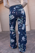 Dreamy Floral Wide Leg Denim Pants-Denim-Krush Kandy, Women's Online Fashion Boutique Located in Phoenix, Arizona (Scottsdale Area)