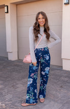 Dreamy Floral Wide Leg Denim Pants-Denim-Krush Kandy, Women's Online Fashion Boutique Located in Phoenix, Arizona (Scottsdale Area)