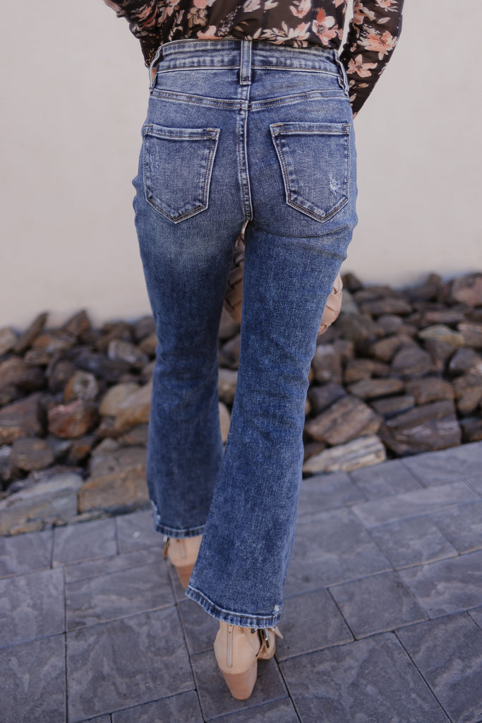 KANCAN Bella Vista High-Rise Crop Flare Jeans-Jeans-Krush Kandy, Women's Online Fashion Boutique Located in Phoenix, Arizona (Scottsdale Area)