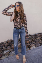 Blossom Charm Floral Mesh Top-Long Sleeve Tops-Krush Kandy, Women's Online Fashion Boutique Located in Phoenix, Arizona (Scottsdale Area)