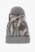 Three-Way Wear Beanie with Detachable Bow-Hats-Krush Kandy, Women's Online Fashion Boutique Located in Phoenix, Arizona (Scottsdale Area)