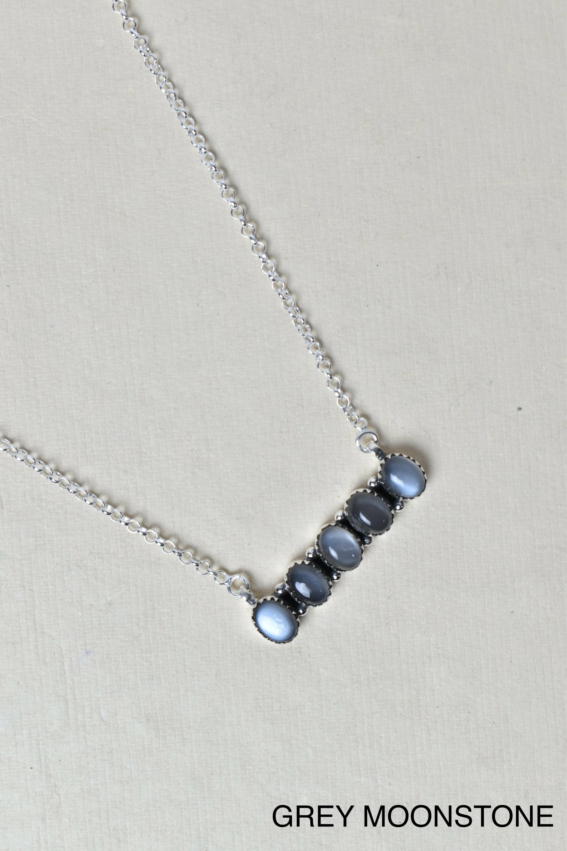 Quintabulous Sterling Silver Necklace-Bar Necklaces-Krush Kandy, Women's Online Fashion Boutique Located in Phoenix, Arizona (Scottsdale Area)