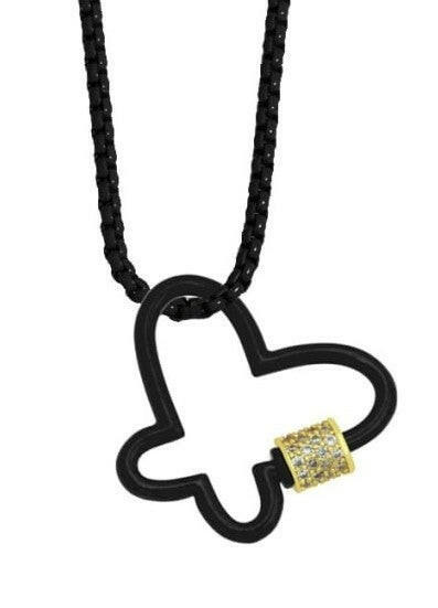 (7 Options) Floating Butterfly Enamel Chain Link Necklace-Necklaces-Krush Kandy, Women's Online Fashion Boutique Located in Phoenix, Arizona (Scottsdale Area)