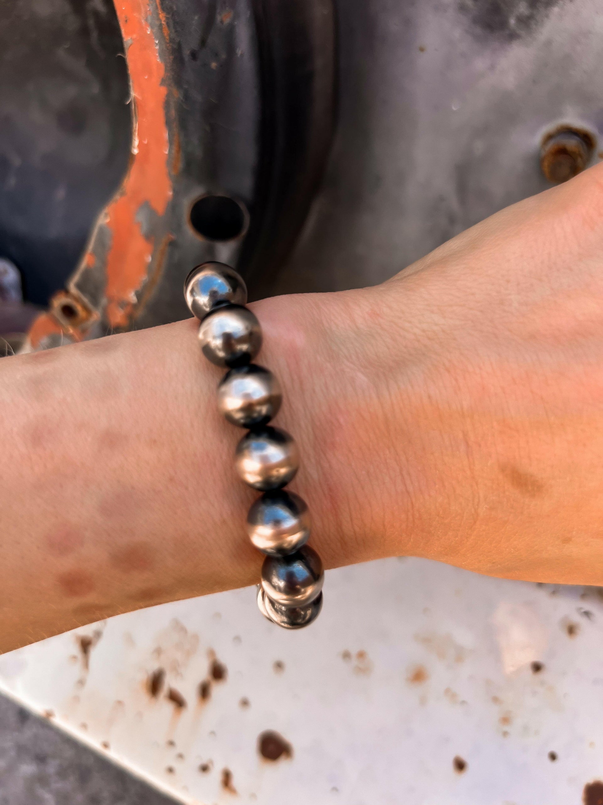 10mm Desert Pearl Kandy Bracelets | KRUSH ORIGINALS-Beaded Bracelets-Krush Kandy, Women's Online Fashion Boutique Located in Phoenix, Arizona (Scottsdale Area)