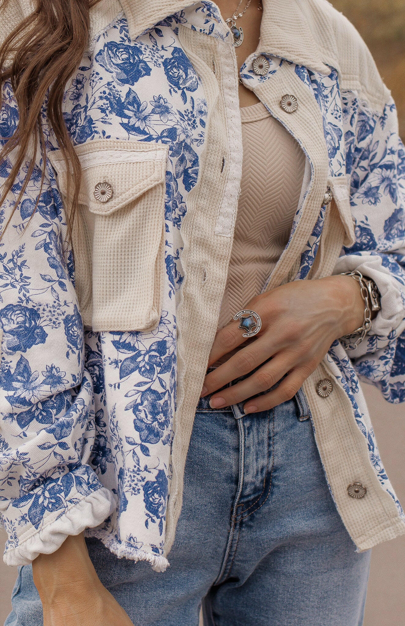 Horseshoe & Star Stone Cluster Ring-Cluster Rings-Krush Kandy, Women's Online Fashion Boutique Located in Phoenix, Arizona (Scottsdale Area)