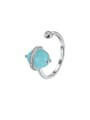Natural Stone Geometric Trend Band Ring-Rings-Krush Kandy, Women's Online Fashion Boutique Located in Phoenix, Arizona (Scottsdale Area)