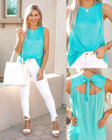 Tank Top With Back Ribbon in Multiple Colors S-XL – Krush Kandy