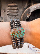 MINE 8 Three Strand with Stone Desert Pearl Saucer Bracelet-Bracelets-Krush Kandy, Women's Online Fashion Boutique Located in Phoenix, Arizona (Scottsdale Area)