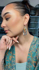 Boho Fringe Sterling Silver Stone Earrings | PRE ORDER NOW OPEN!-Drop Earrings-Krush Kandy, Women's Online Fashion Boutique Located in Phoenix, Arizona (Scottsdale Area)
